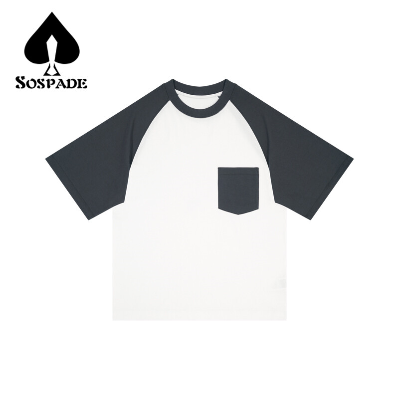 Poclet Tshirt,raglan short sleeve