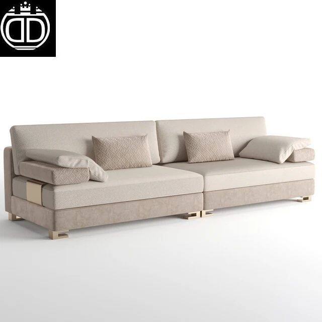 Italian Modern Fabric Velvet Sofa Set Furniture Elegant Home Sofa