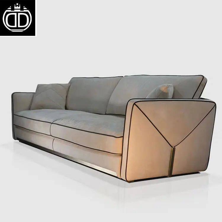 2023 New Italian Luxury Sofa Set Living Room Furniture Upholstery Split