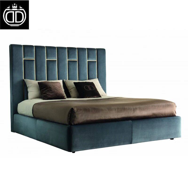 High End Customizable Modern Upholstered Headboard Bed