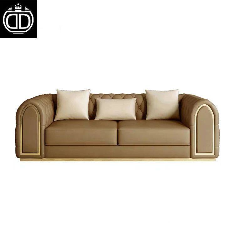 New Design High Quality Retro Top Brand Nubuck Leather New Model Sofa