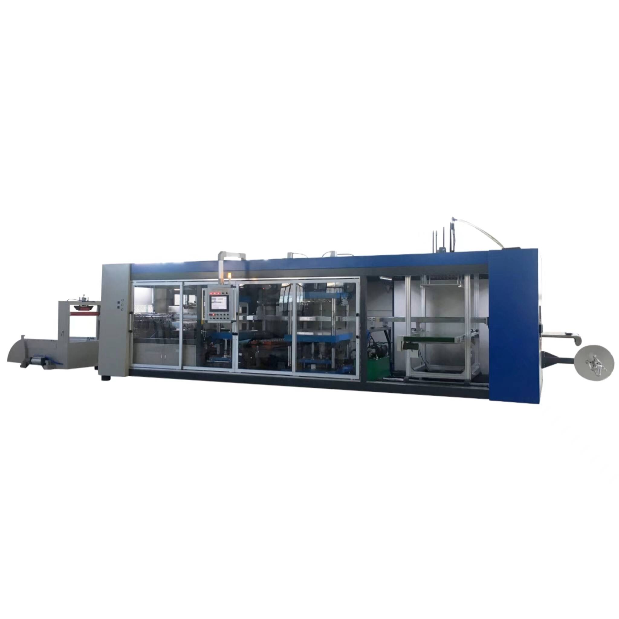 Positive and negative pressure vacuum cutting and stacking machine