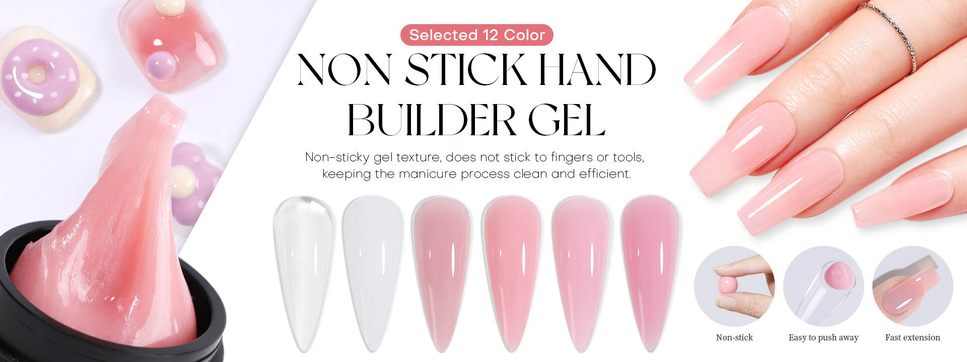 Builder gel Hard Gel HEMA-Free/TPO-Free Gel Cat Eye Gel Polish Top And Base Coat