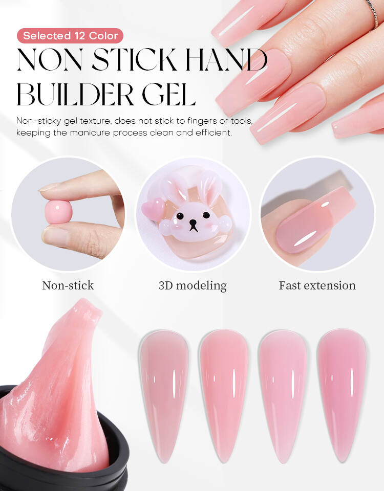 Builder gel Hard Gel HEMA-Free/TPO-Free Gel Cat Eye Gel Polish Top And Base Coat