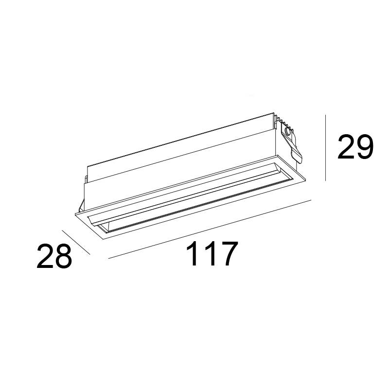 Recessed Linear wall washer
