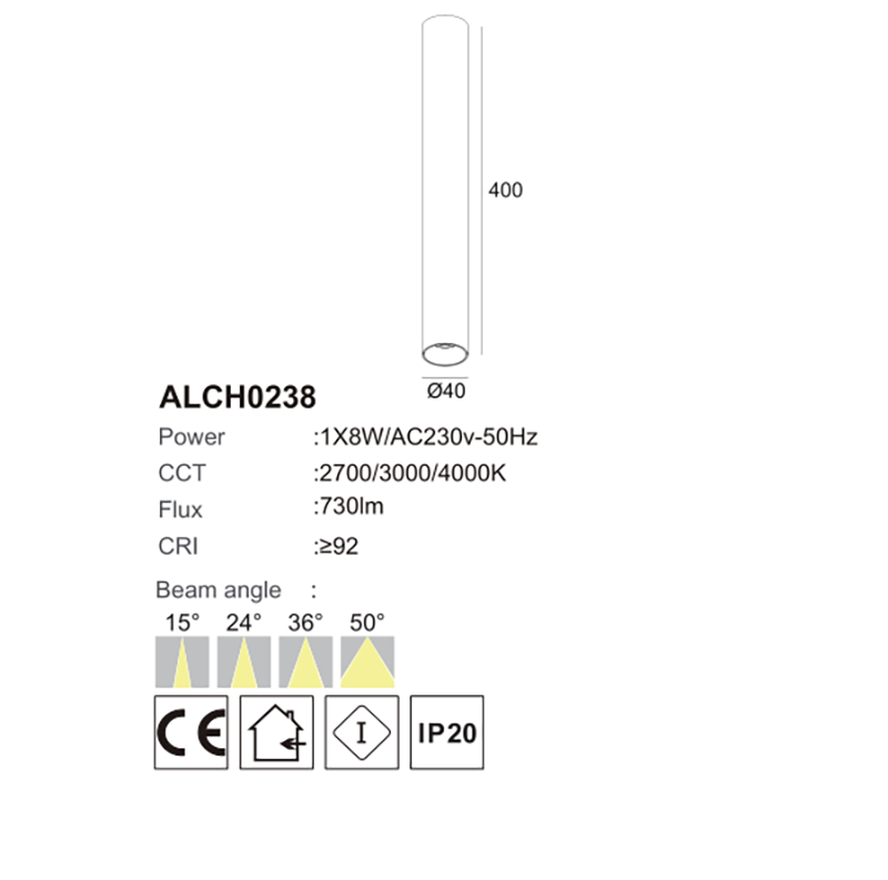 cylindrical spotlight