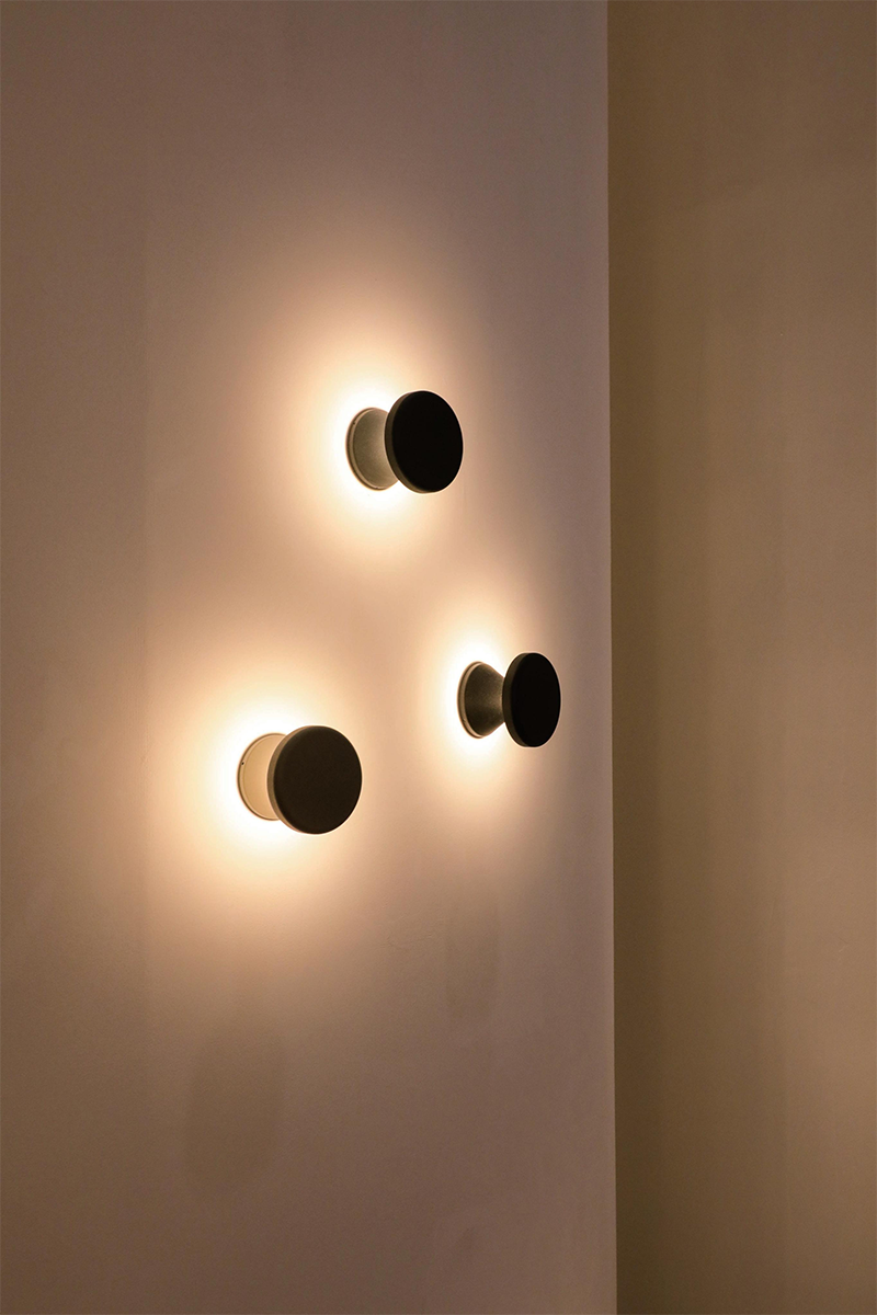 black wall lights