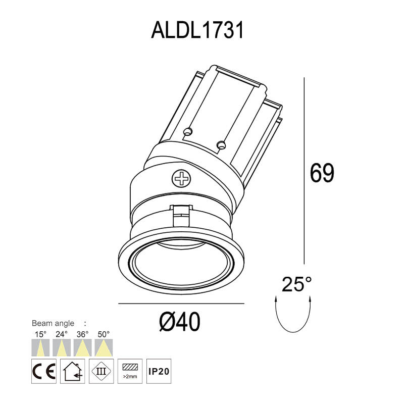chrome downlight