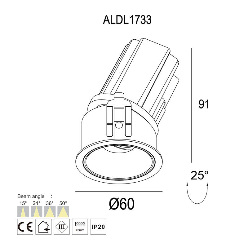 chrome downlights