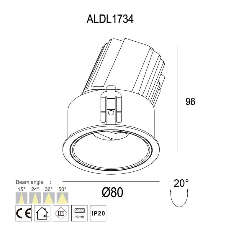 chrome downlights