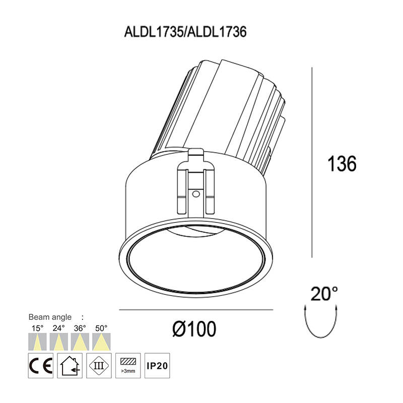 chrome downlights