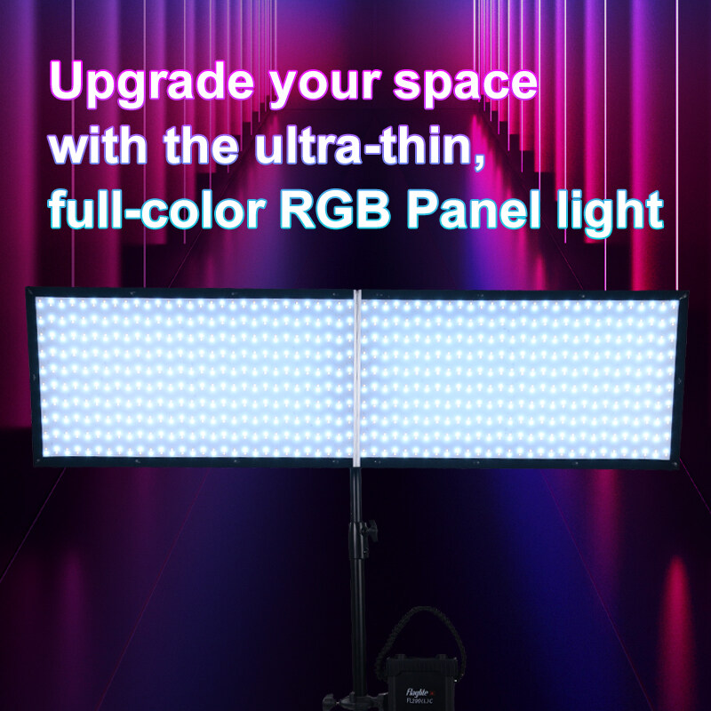 210W Flaglite FL200LC 1x4 Vertical Folding Portable Full Color LED Panel Light