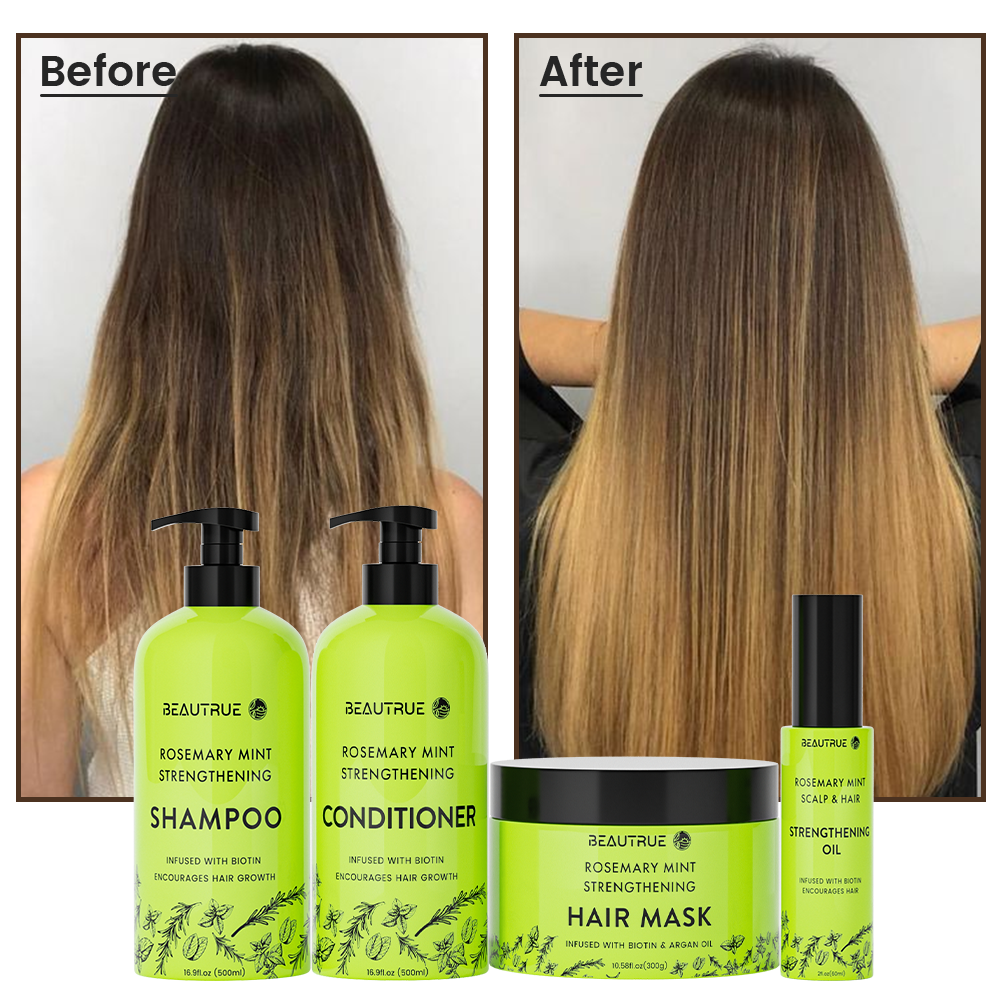 Rosemary Mint Strengthening Hair Care Set;shampoo;conditioner;hair mask;hair oil;rosemary mint shampoo