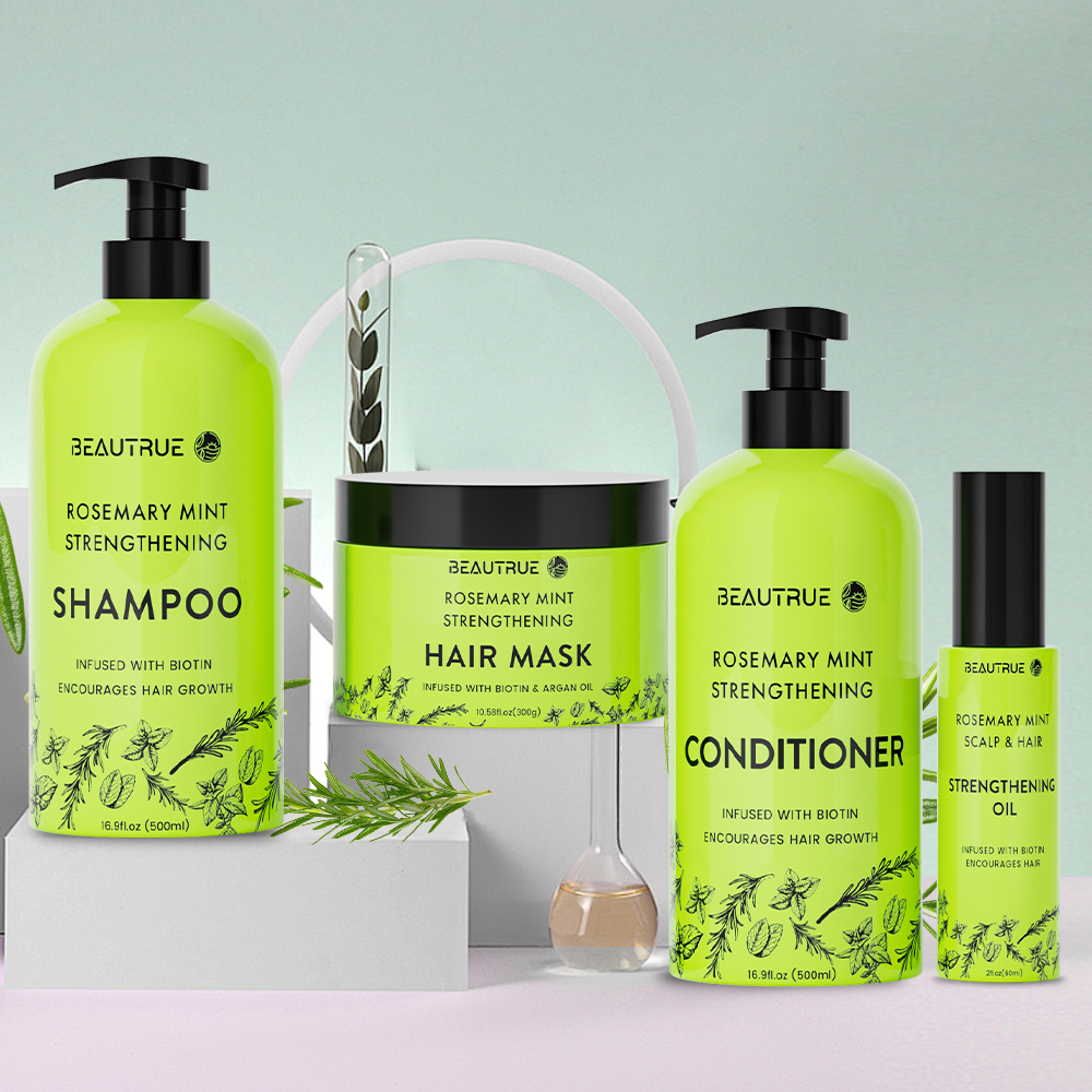 Rosemary Mint Strengthening Hair Care Set;shampoo;conditioner;hair mask;hair oil;rosemary mint shampoo