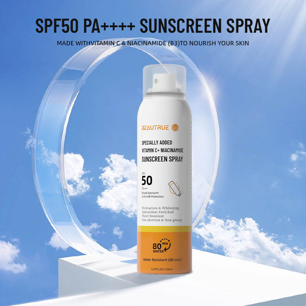 YOUR LOGO Sunscreen Spray Broad Spectrum SPF 50 Sunscreen Lightweight Non-Greasy Water Resistant Body Sunscreen Mist