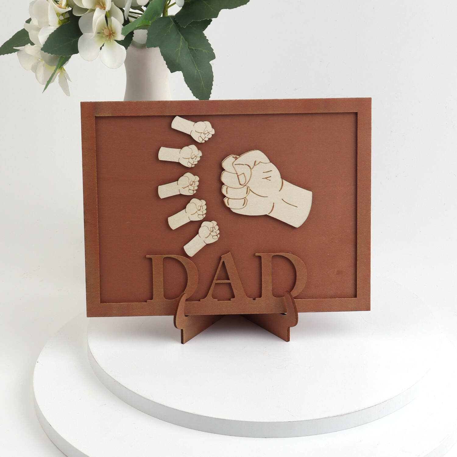 Papa Son Wood Plaques Decor;gift for dad