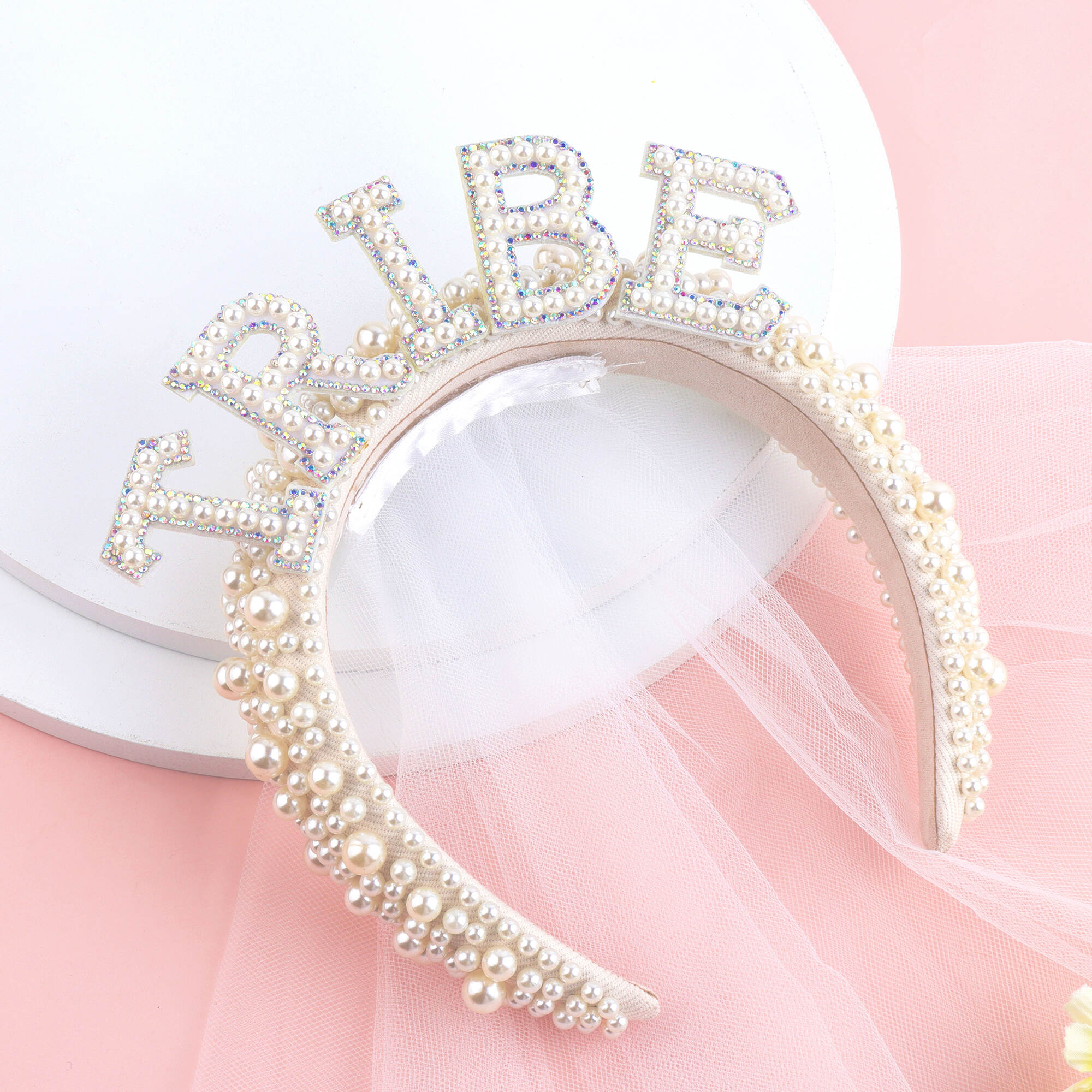 bride Party Tribe Pearl Headbands