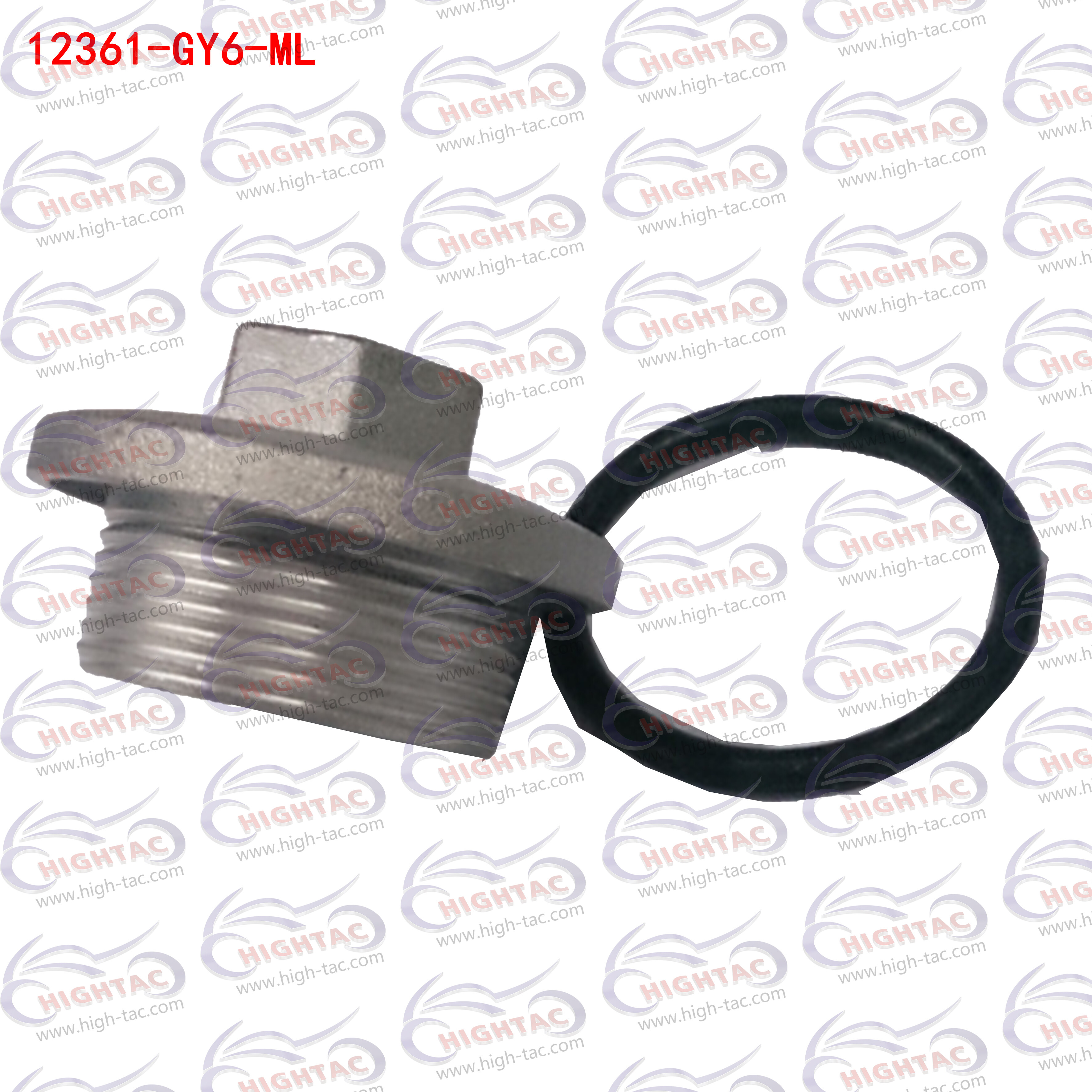 Tappet ضبط غطاء ثقب GY6 12361-GY6 نسخة