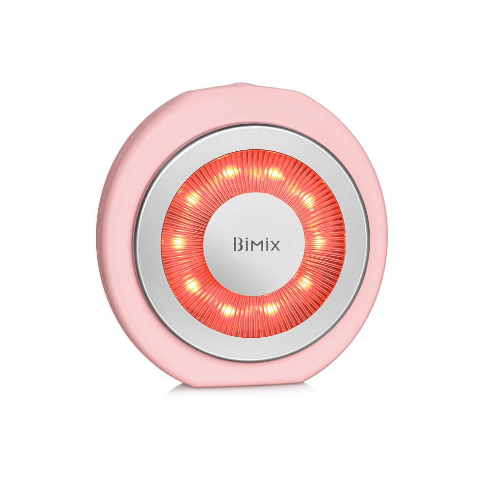 BM605 Recargable Doble IPX7 Calefacción eléctrica impermeable Terapia LED rojo LED Silicona Cepillo de limpieza facial Sonic