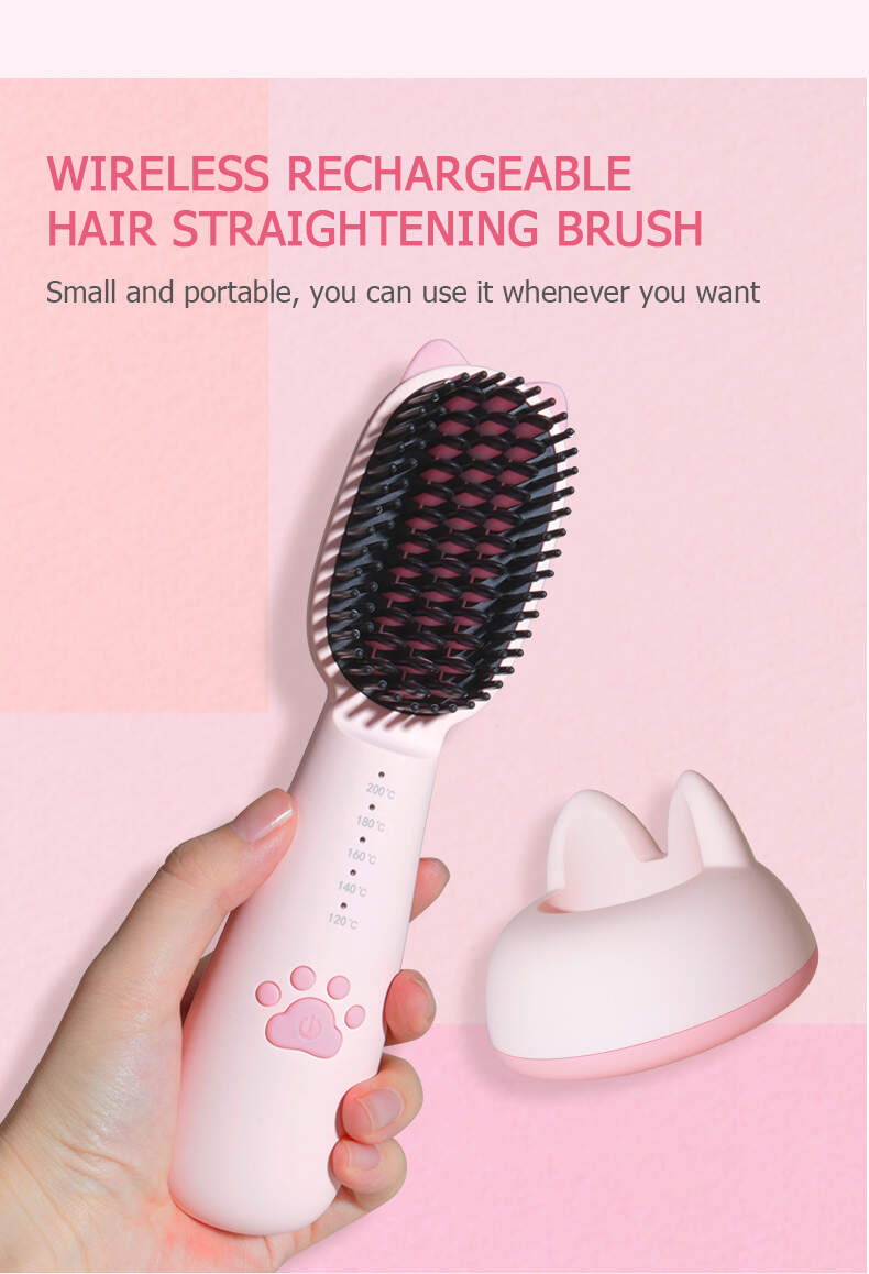 Wireless Electric Hair Straightener Hot Comb Wholesale