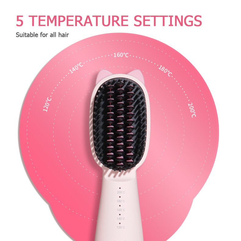 wireless hair straightener comb