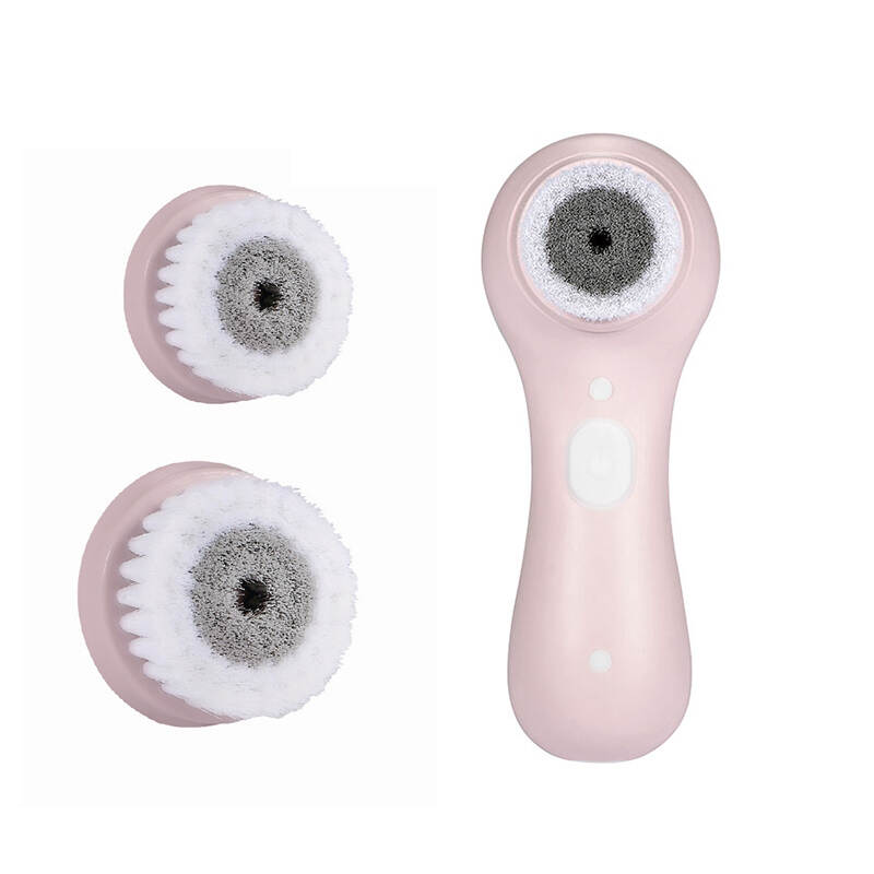 Têtes amovibles petites brosse de nettoyage de visage électrique,