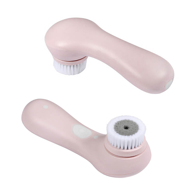 Têtes amovibles petites brosse de nettoyage de visage électrique,