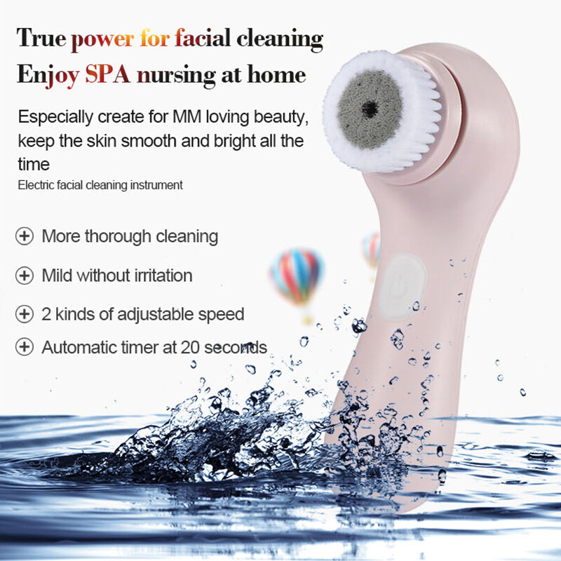 Removable Heads Small Electric Face Cleaning Brush