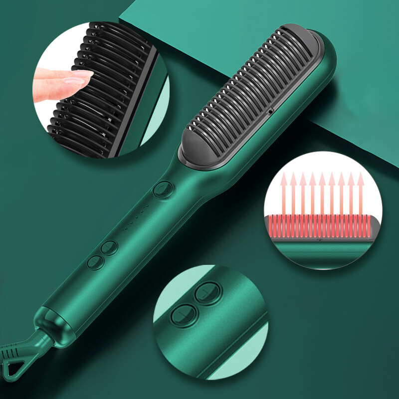 Electric 2 in 1 Hair Straightener Comb,China Professional 2 In 1 Hair Straightener
