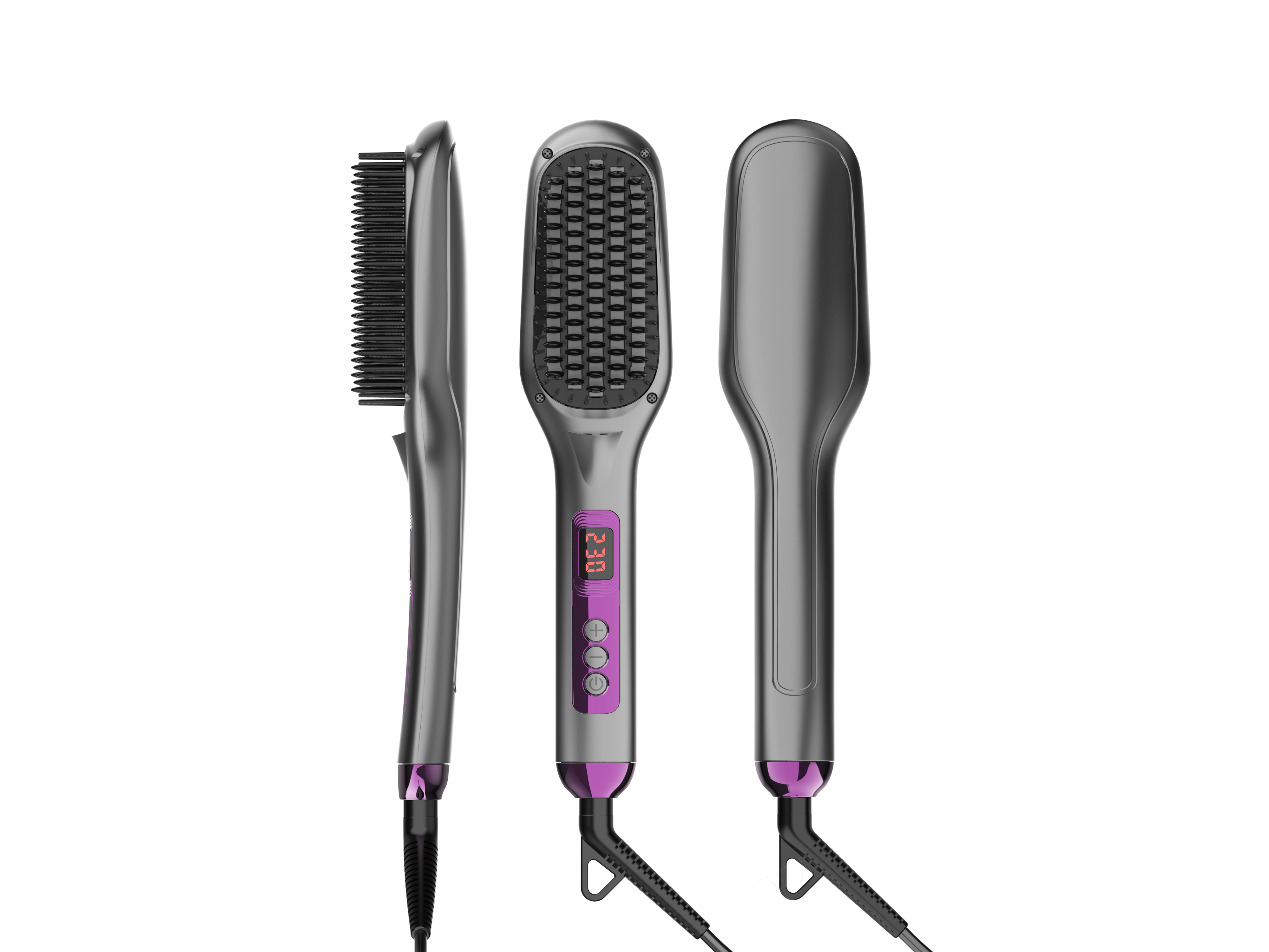 Fabricant de lisser les lisseurs en céramique, Chine Hair Saiderener Brush, China LCD Hair Sdrening Bross, China Mini Hair Saiderener