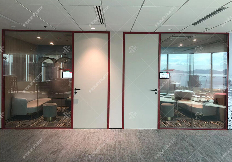 Acoustic Demountable Glass Wall System in Office