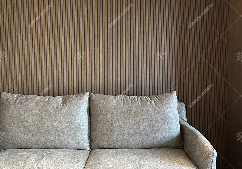 Wooden Grooved Acoustic Panel for Audio Room
