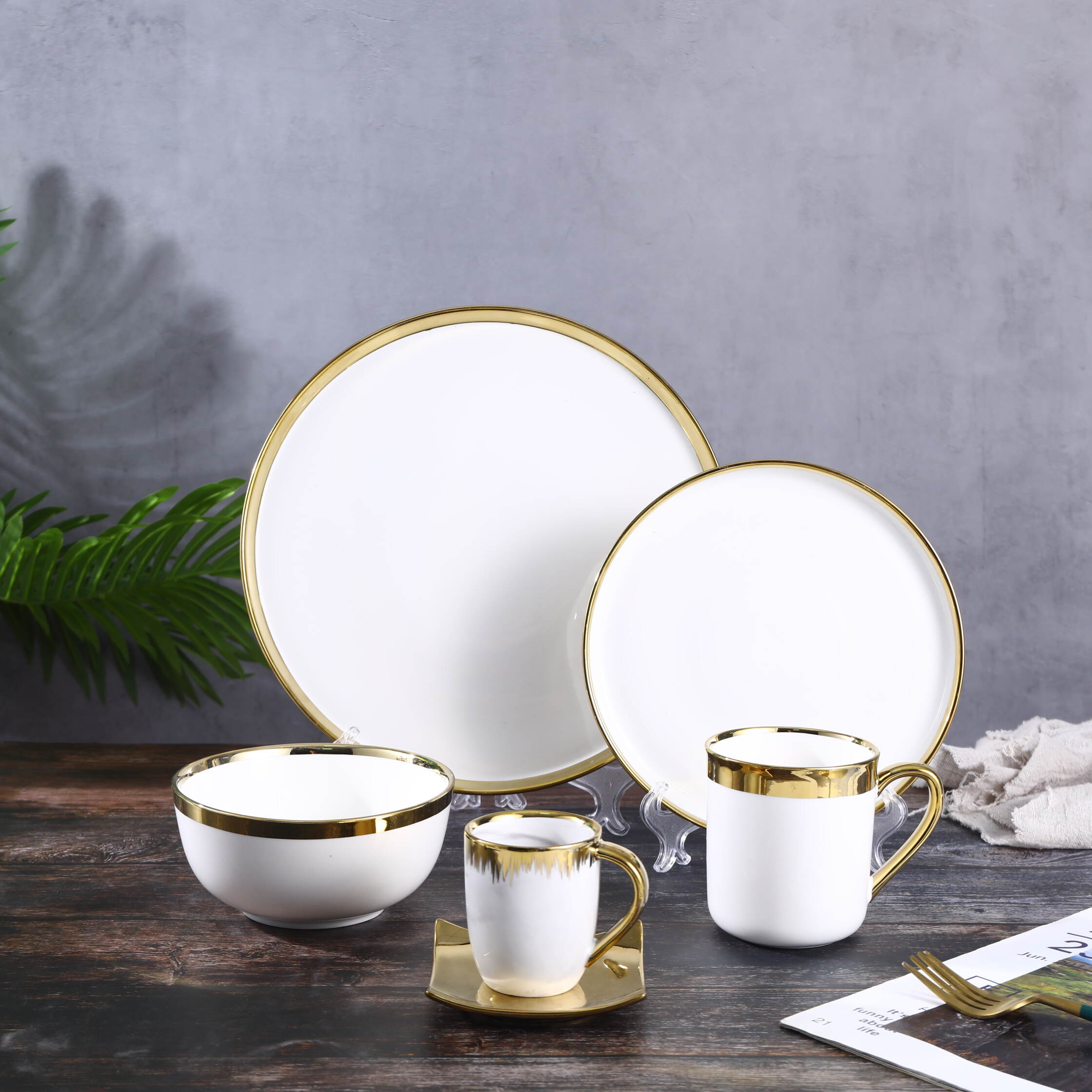 modern design dinnerware sets, gold rimmed china dinnerware, wholesale dinnerware supplier