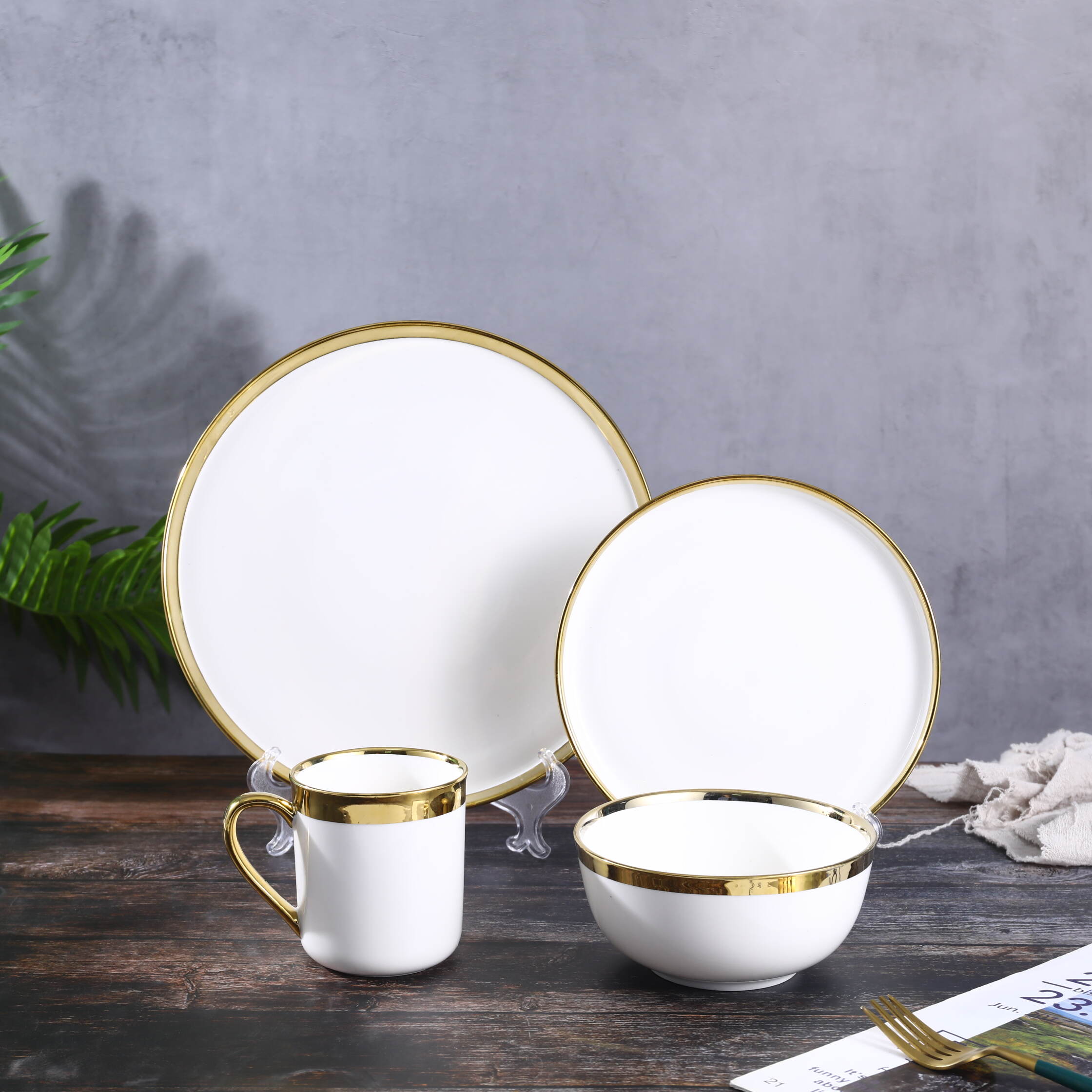 modern design dinnerware sets, gold rimmed china dinnerware, wholesale dinnerware supplier