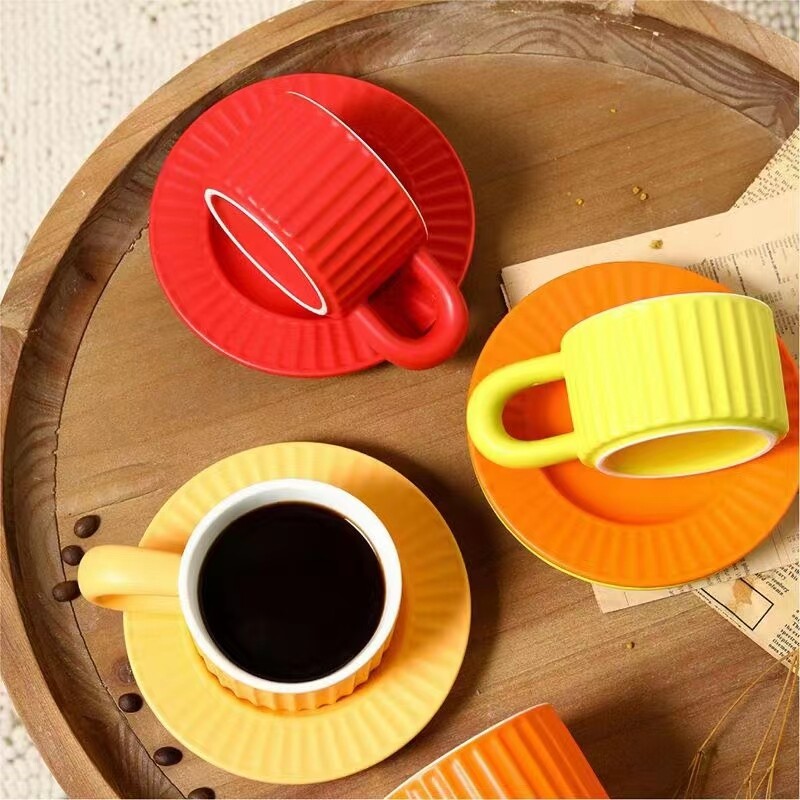 striped coffee cups, ceramic coffee cup with lid and handle