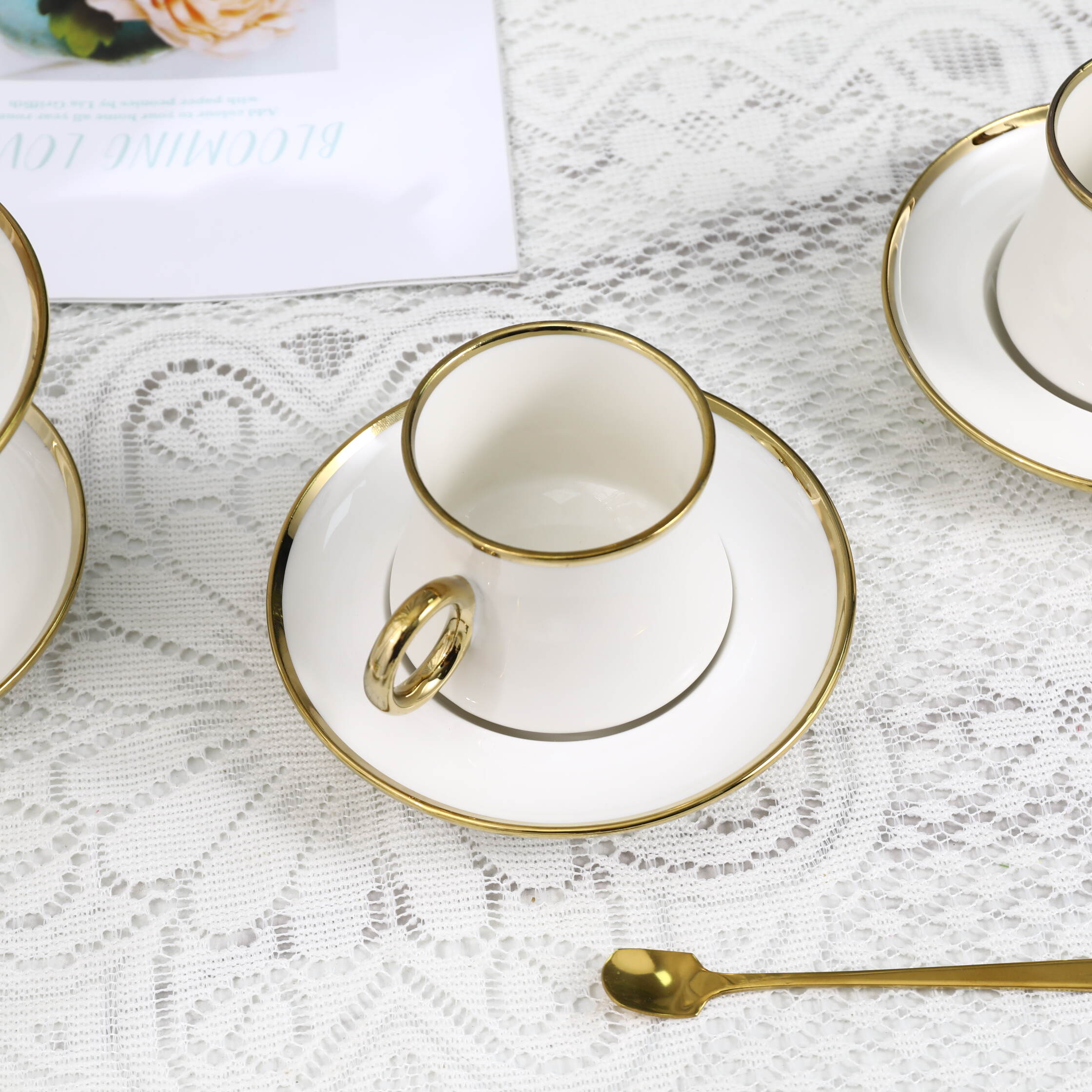 tea cup and saucer sets wholesale, 12 piece porcelain tea set, 12 piece tea cup set