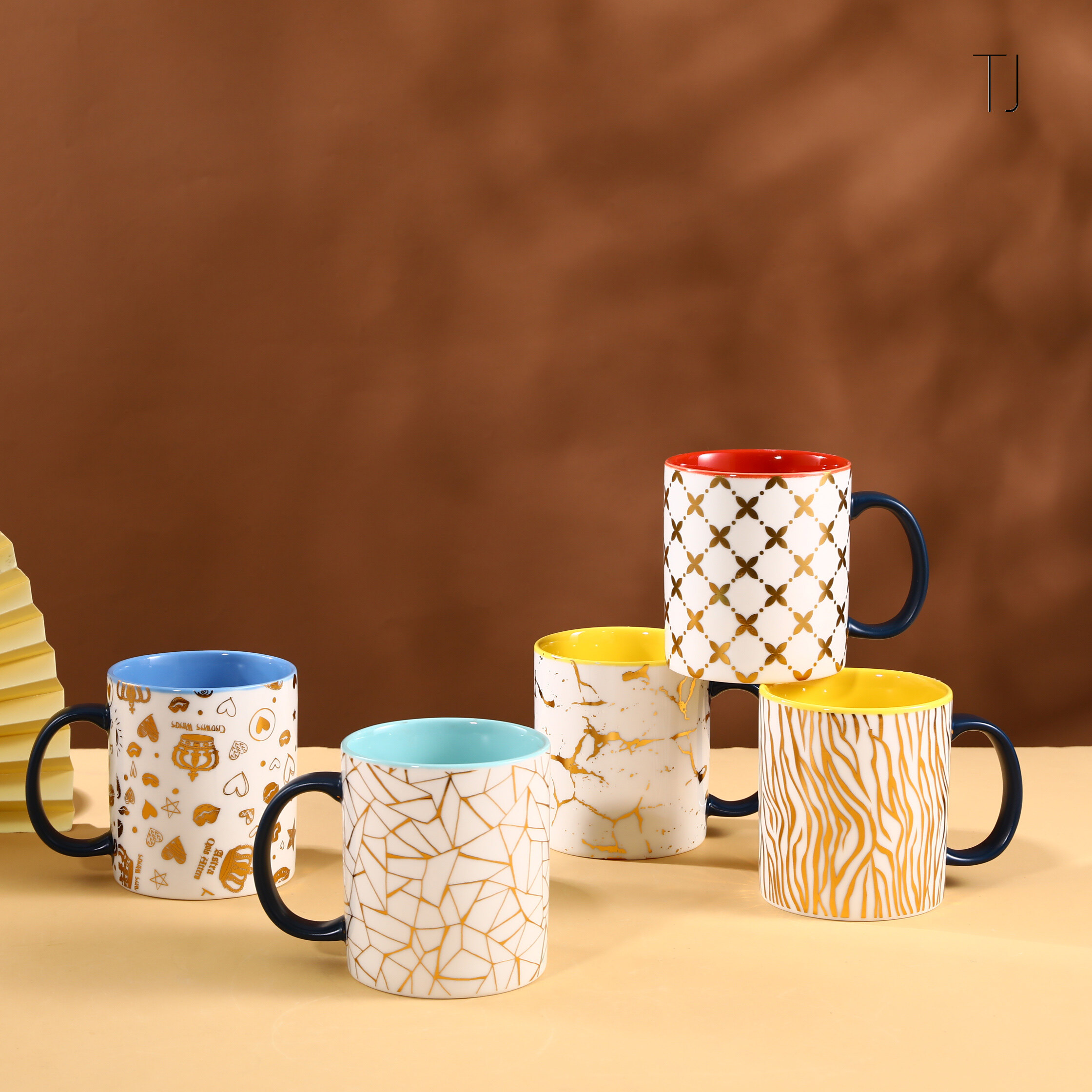 Geometry Print Customize Ceramic Coffee Mugs