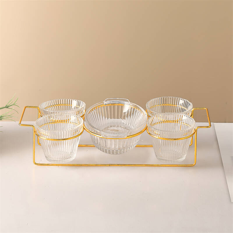 glass chip bowl, clear bowls, snack dish