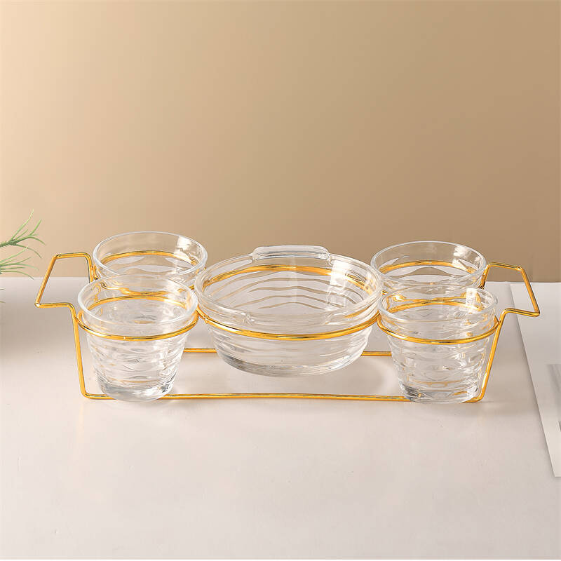 glass chip bowl, clear bowls, snack dish