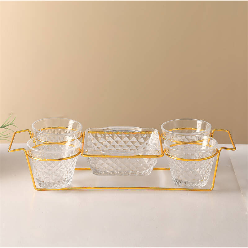 glass chip bowl, clear bowls, snack dish