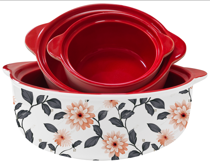 non-stick stockpot,Ceramic Baking Dishes For Oven，Round casserole soup pot set
