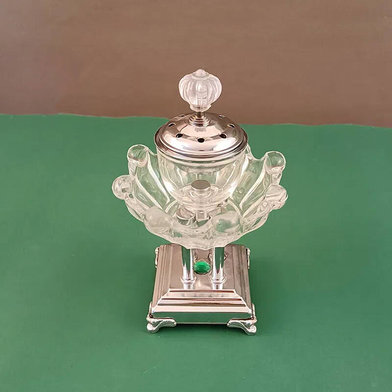 High quality wholesale crystal glass non-plugged artistic European and American style aromatherapy burner