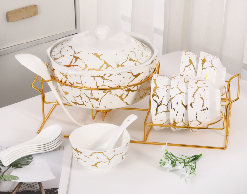 ceramic soup pot set,ceramic stock pot with lid,Kitchen Utensils Set