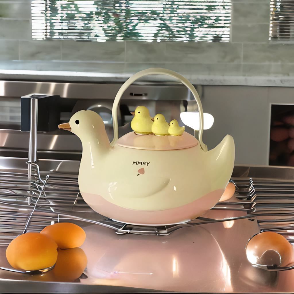 🦆💛 has gone viral! The viral "duck teapot" has made drinking water super soothing!
