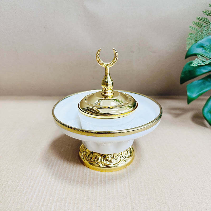 Flower bud shape eid mubarak candle holder manufacturer, incense burners and holders，whosale handmade incense holder