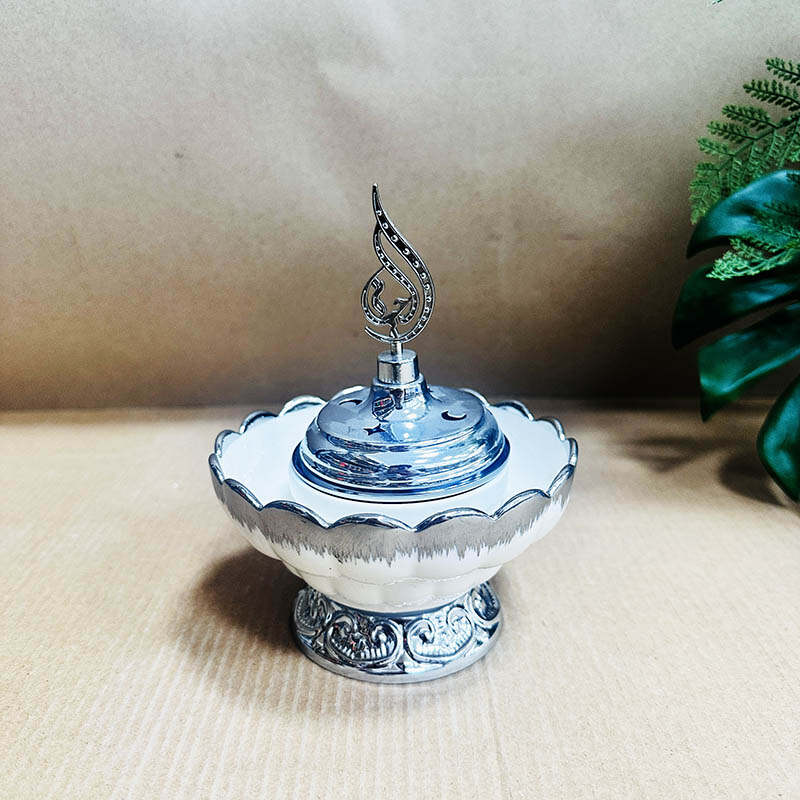 Flower bud shape eid mubarak candle holder manufacturer, incense burners and holders，whosale handmade incense holder