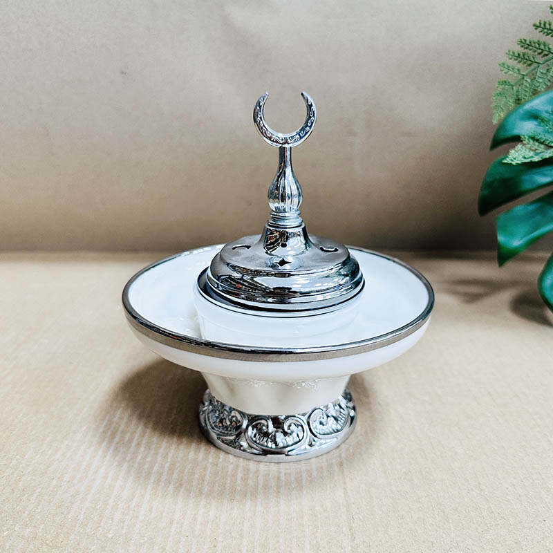 Flower bud shape eid mubarak candle holder manufacturer, incense burners and holders，whosale handmade incense holder