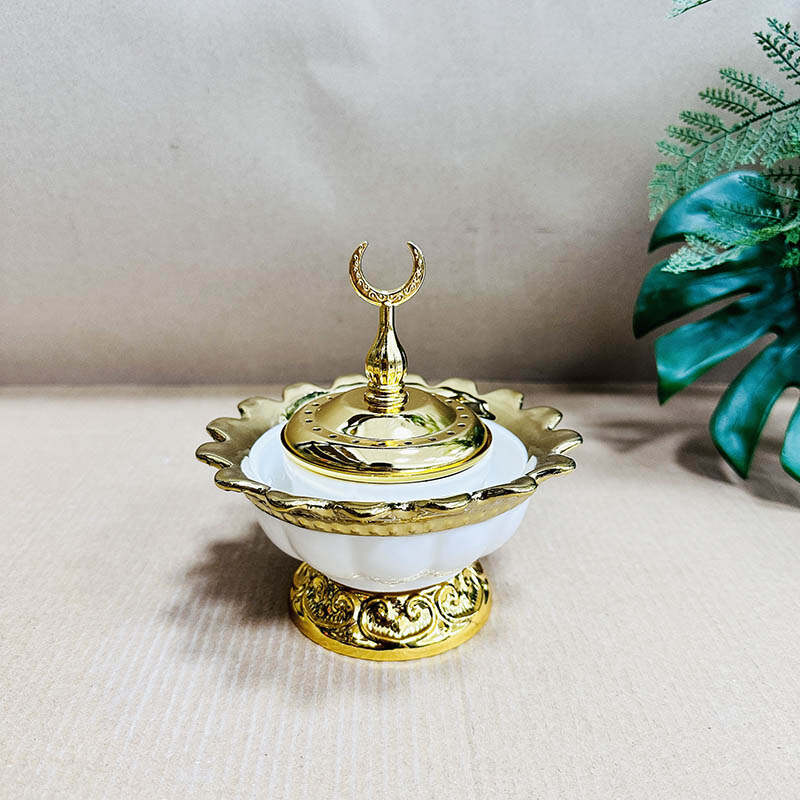 Flower bud shape eid mubarak candle holder manufacturer, incense burners and holders，whosale handmade incense holder