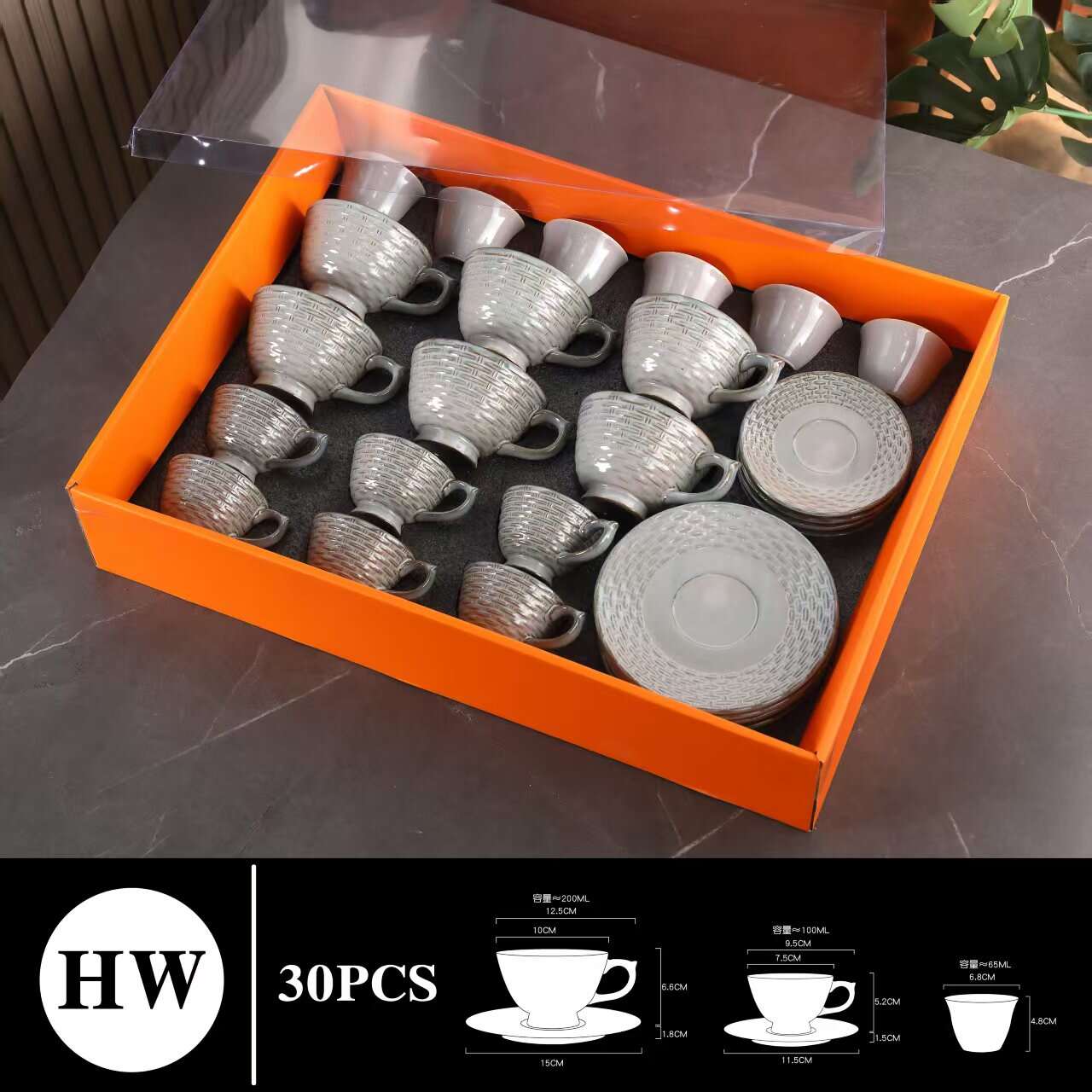 Demitasse Cups Set Aesthetic Gift，Porcelain Demitasse Cups Set for Kitchen，Cappuccino Mug with Handle for Coffee,Tea