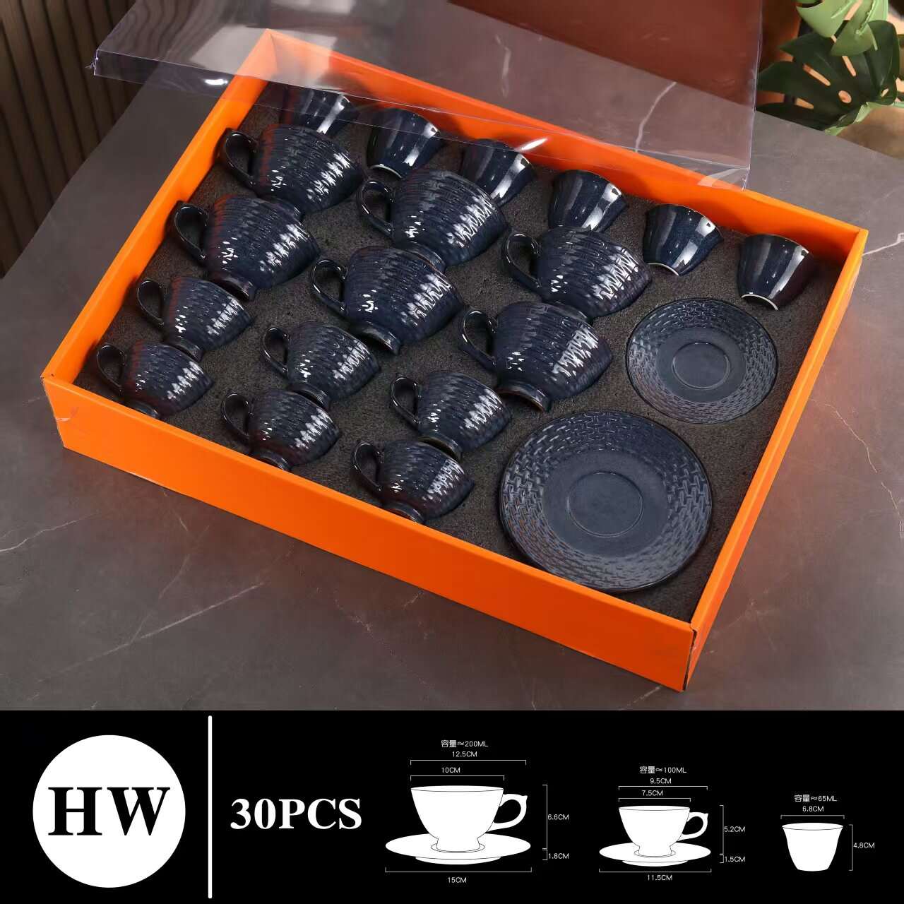 Demitasse Cups Set Aesthetic Gift，Porcelain Demitasse Cups Set for Kitchen，Cappuccino Mug with Handle for Coffee,Tea